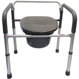 B3500F Folding, Aluminum 3 in 1 Elongated Commode